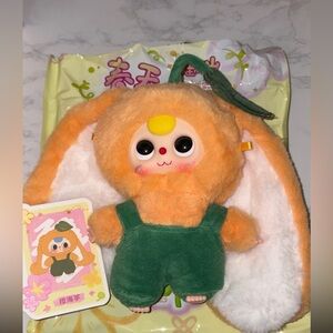 Baby Three Where’s Spring? CONFIRMED Orange Bunny Flower Pendant